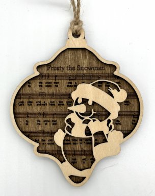 Ornament Frosty The Snowman Mørk