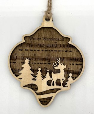 Ornament Winter Wonderland Mørk