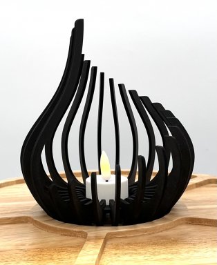 Telysholder Svart