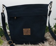 Crossbody Veske Mørk blå - Stor