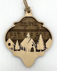 Ornament Santa Claus Mørk