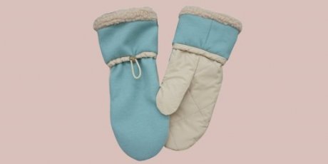 Votter Lys Blå / Beige - M