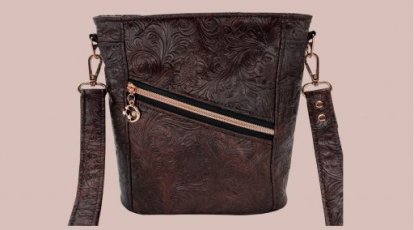 Hverdagsveske - Brun / Rosegull