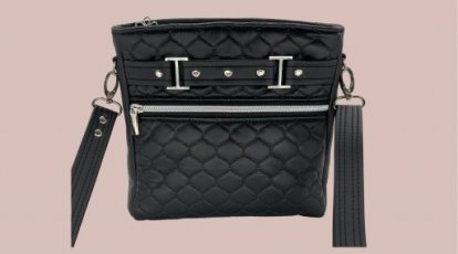 Trekantveske - Svart / Sølv