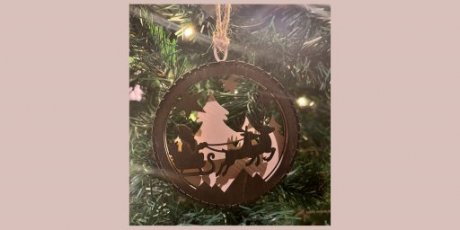 Juleornament nisseslede 2