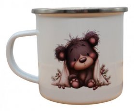 Emaljekopp "Grå Bamse" Emaljekopp "Grå Bamse"