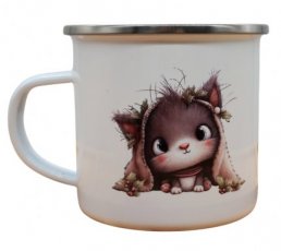 Emaljekopp "Katt" Emaljekopp "Katt"