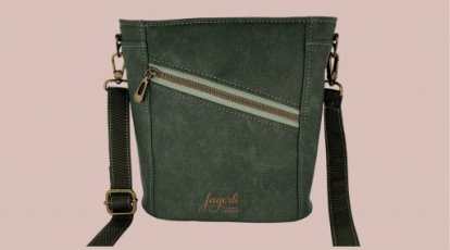 Hverdagsveske - Grønn / Antikk Bronse