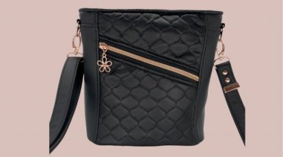 Hverdagsveske - Svart / Rosegull