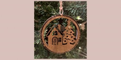 Juleornament julehus 2