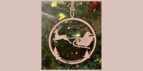 Juleornament nisseslede 3