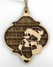 Ornament Frosty The Snowman Mørk