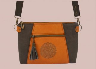 Sunshine-veske Brun/Oker