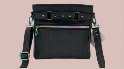 Trekantveske - Svart / Rainbow